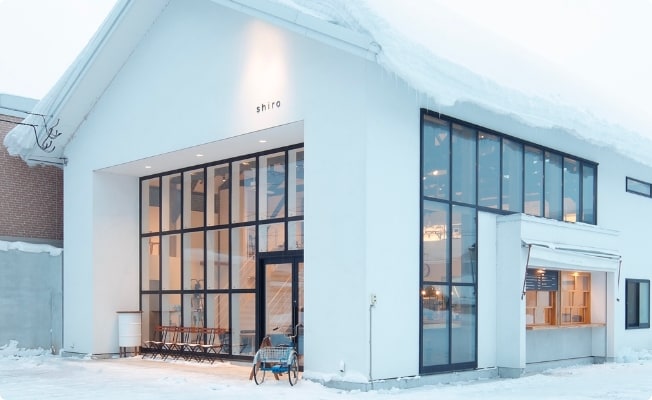 北海道砂川市の「shiro cafe」の店舗画像
